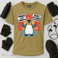 Resist Penguins Activism Funny Penguins Protest Tariffs Performance Shirt