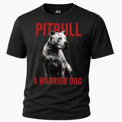 Realistic Pitbull A Warrior Dog Performance Shirt