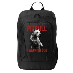 Realistic Pitbull A Warrior Dog City Backpack