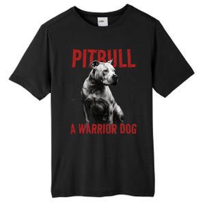 Realistic Pitbull A Warrior Dog Tall Fusion ChromaSoft Performance T-Shirt