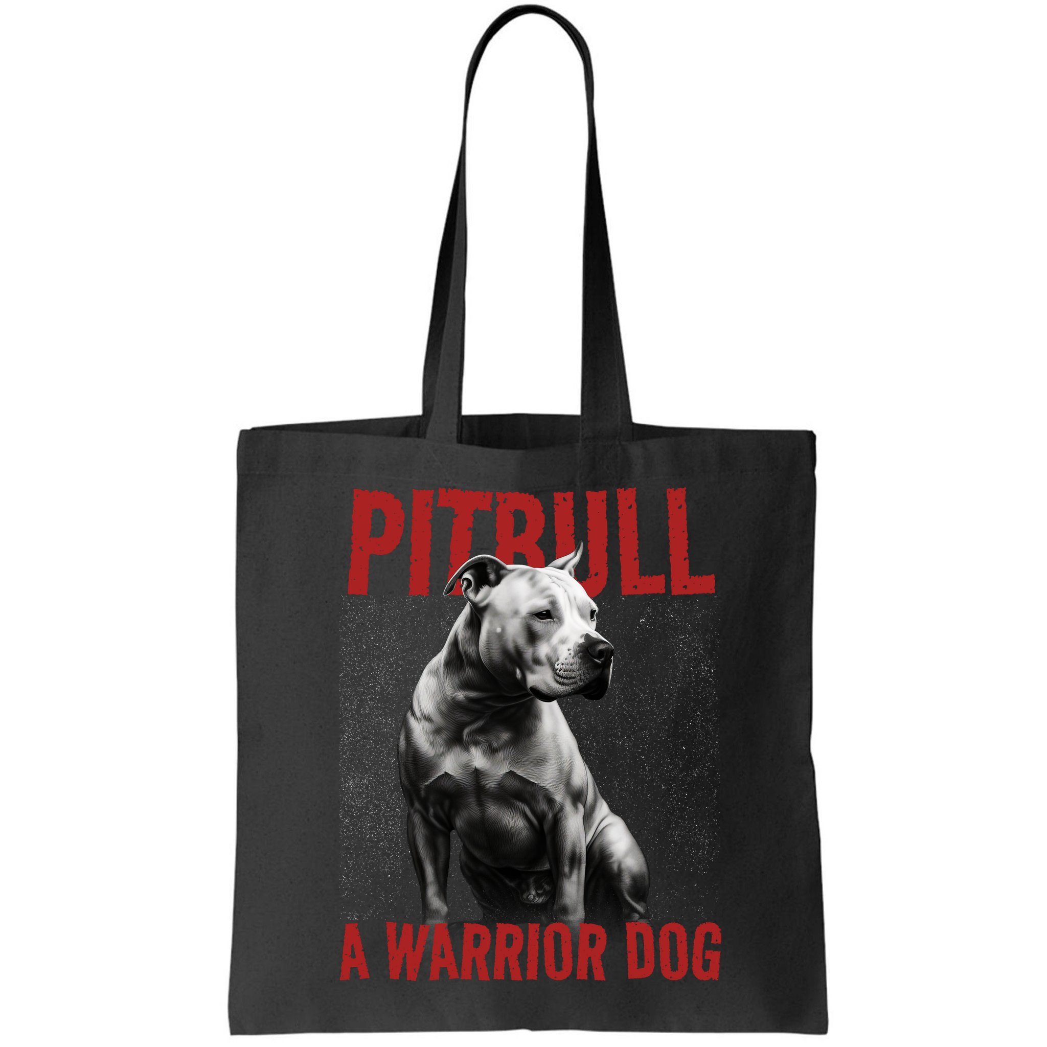 Realistic Pitbull A Warrior Dog Bag