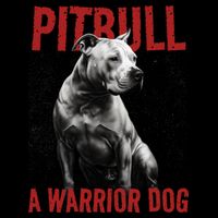 Realistic Pitbull A Warrior Dog Zip Tote Bag
