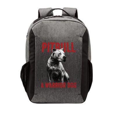 Realistic Pitbull A Warrior Dog Vector Backpack