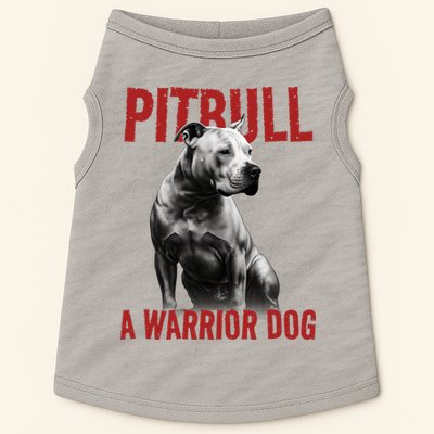 Realistic Pitbull A Warrior Dog Doggie Tank