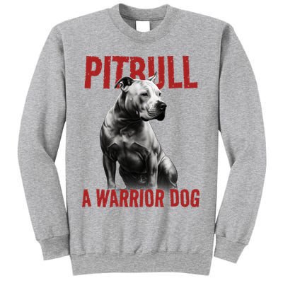 Realistic Pitbull A Warrior Dog Sweatshirt
