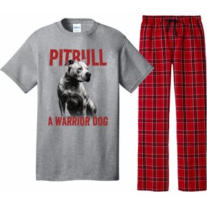 Realistic Pitbull A Warrior Dog Pajama Set