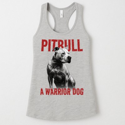 Realistic Pitbull A Warrior Dog Womens Tank Top