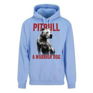 Realistic Pitbull A Warrior Dog Unisex Surf Hoodie