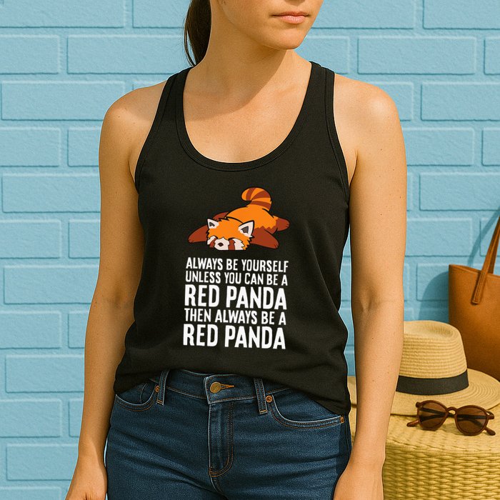Red Panda Always Be Yourself Unless You Can Be A Red Panda Womens Tank Top