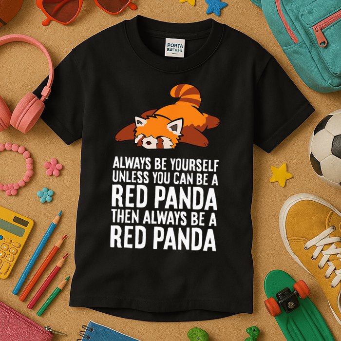 Red Panda Always Be Yourself Unless You Can Be A Red Panda Kids T-Shirt