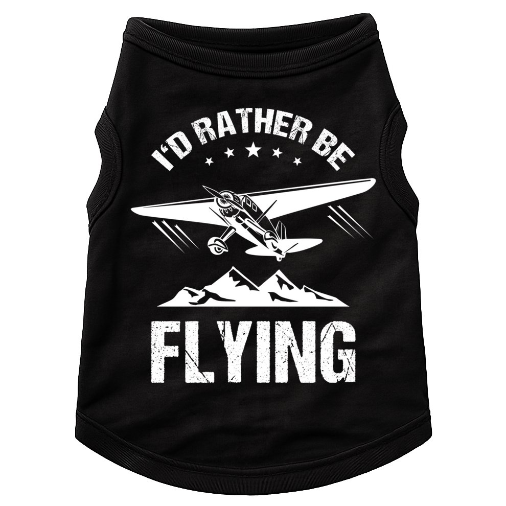 Retro Pilot Aviation ID Rather Be Flying Plane Gift Pilot Gift Doggie Tank