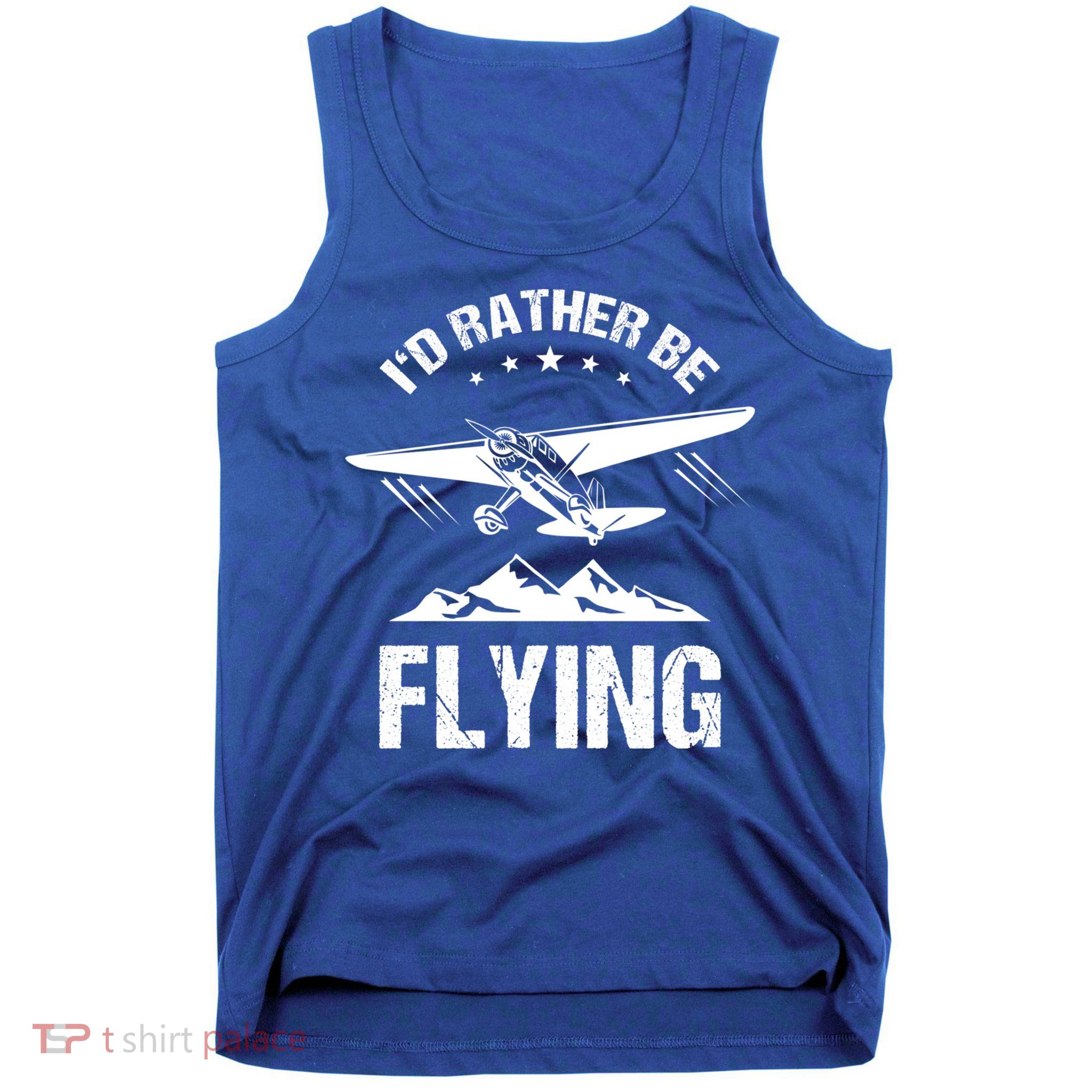 Retro Pilot Aviation ID Rather Be Flying Plane Gift Pilot Gift Tank Top