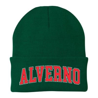 Retro Personalized Alverno Name Vintage Arch Women Knit Cap Winter Beanie