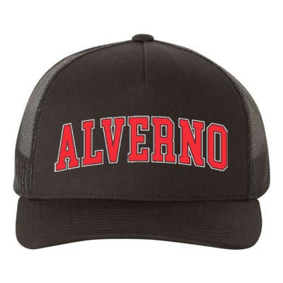 Retro Personalized Alverno Name Vintage Arch Women Yupoong Adult 5-Panel Trucker Hat