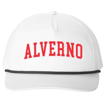 Retro Personalized Alverno Name Vintage Arch Women Snapback Five-Panel Rope Hat