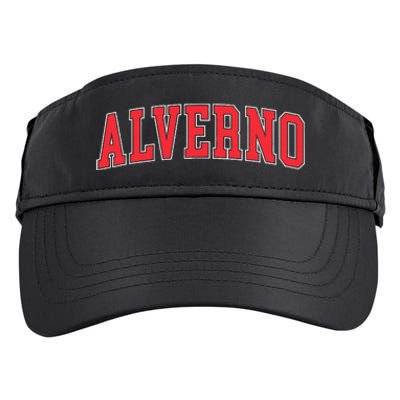 Retro Personalized Alverno Name Vintage Arch Women Adult Drive Performance Visor