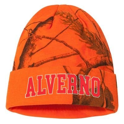 Retro Personalized Alverno Name Vintage Arch Women Kati Licensed 12" Camo Beanie