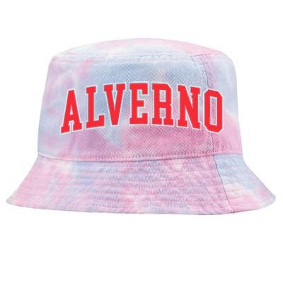 Retro Personalized Alverno Name Vintage Arch Women Tie-Dyed Bucket Hat