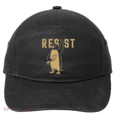 Resist Penguins Activism 7-Panel Snapback Hat