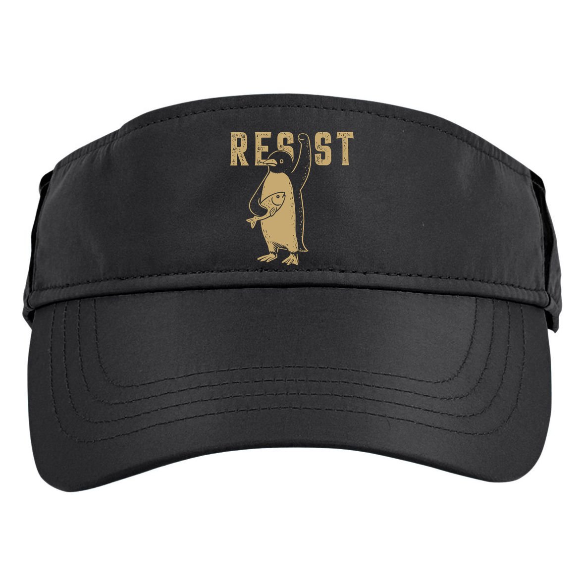 Resist Penguins Activism Adult Drive Performance Visor
