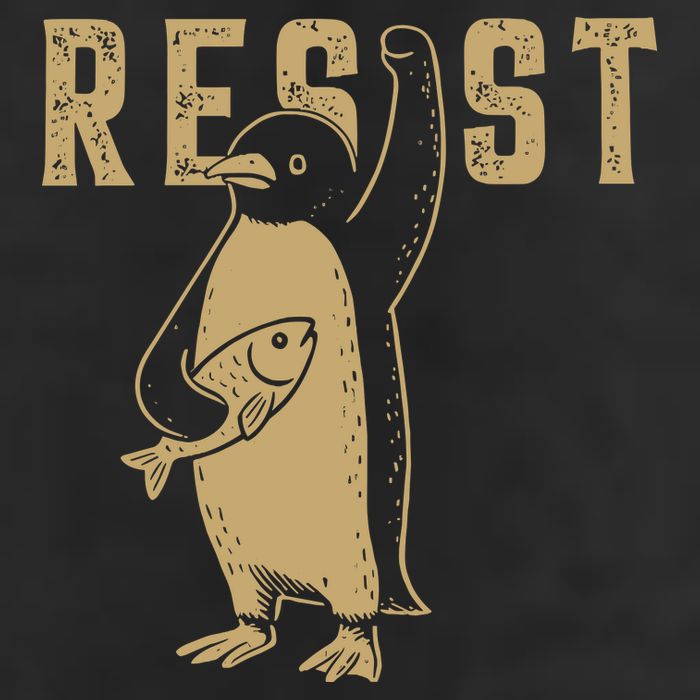 Resist Penguins Activism Adult Drive Performance Visor