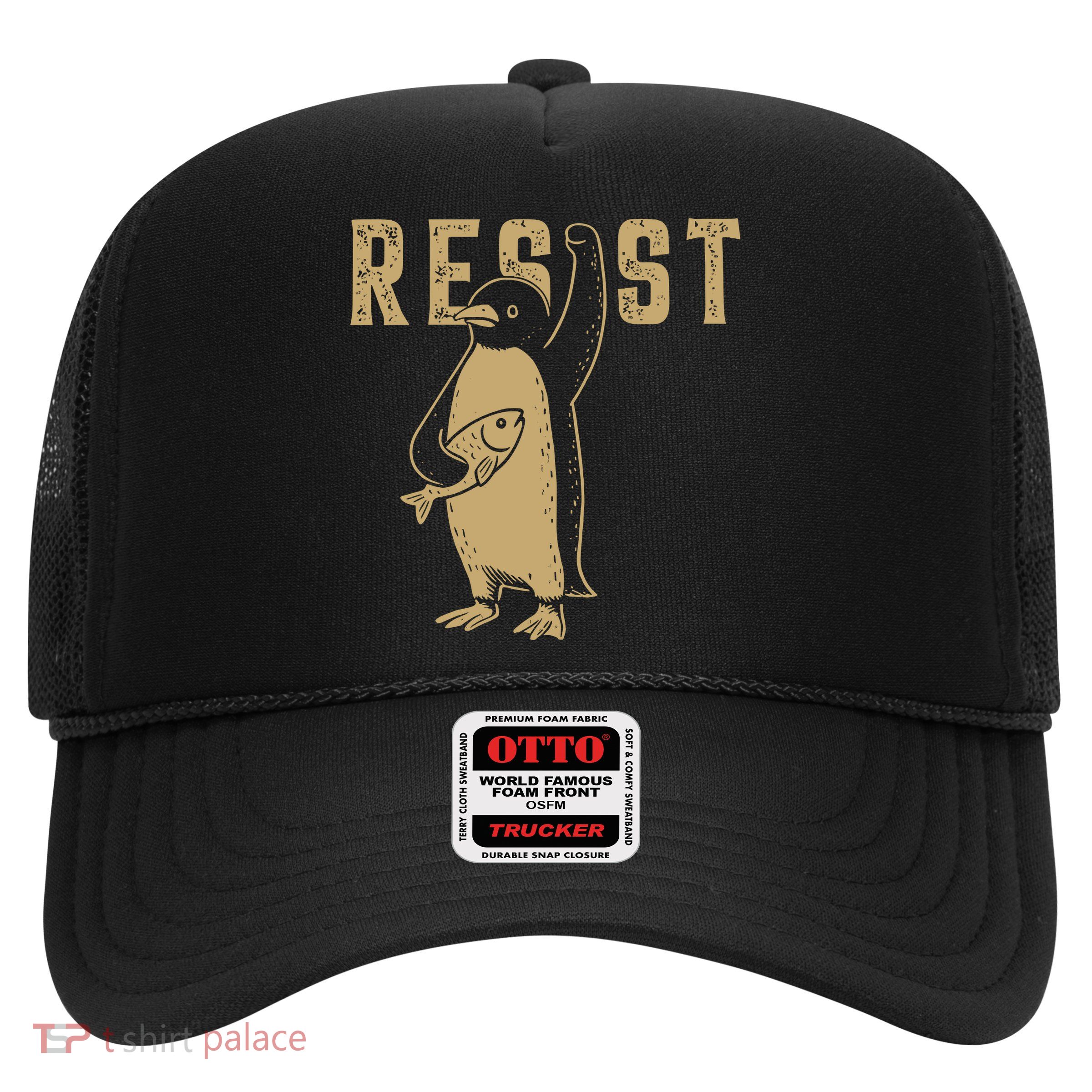 Resist Penguins Activism Trucker Hat