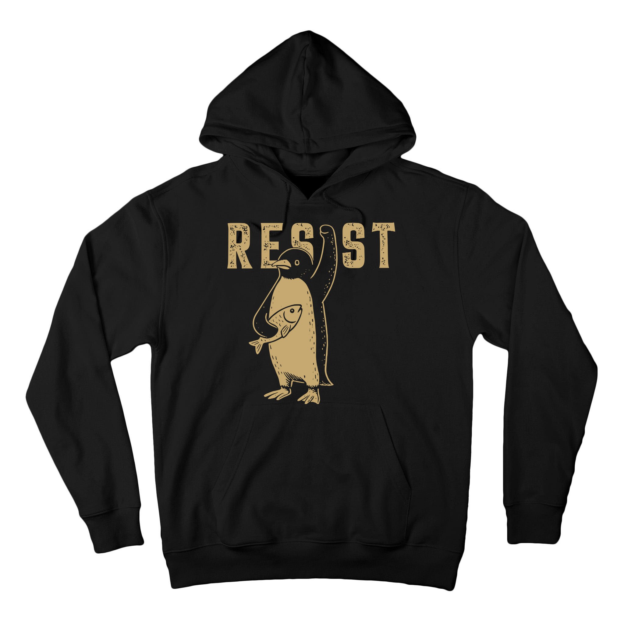 Resist Penguins Activism Tall Hoodie