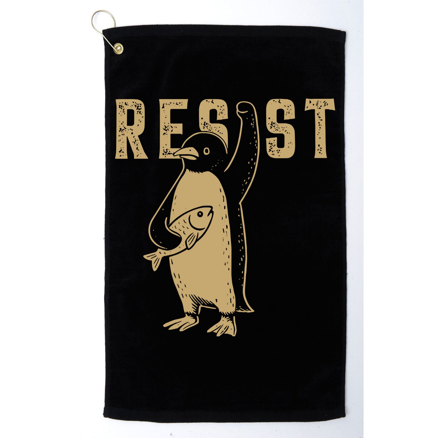 Resist Penguins Activism Golf Towel