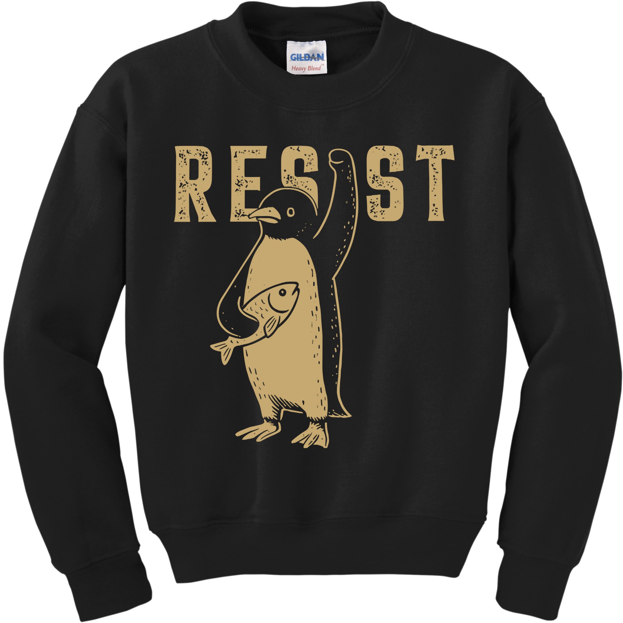 Resist Penguins Activism Kids Sweatshirt