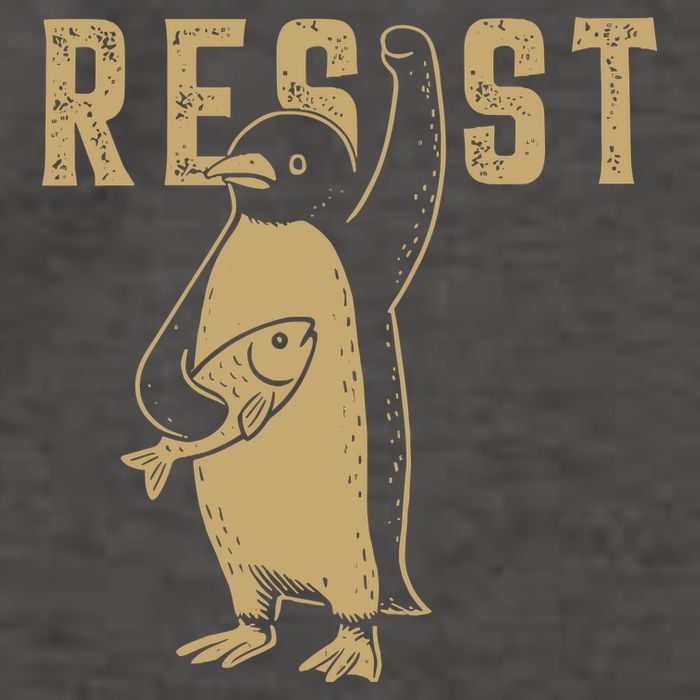 Resist Penguins Activism Vector Backpack