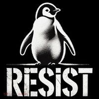 Resist Penguin Activism Penguins Protest Against Tariffs Sweatshirt