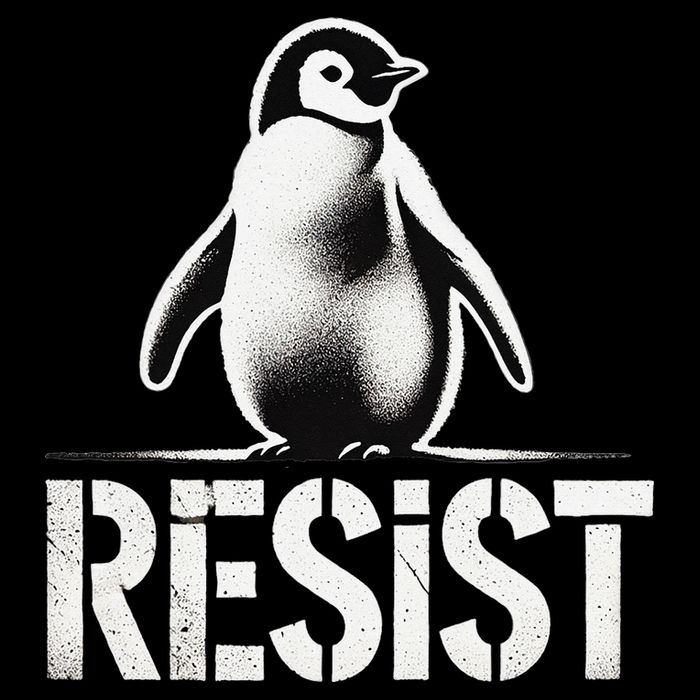 Resist Penguin Activism Penguins Protest Against Tariffs City Backpack