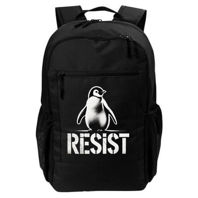 Resist Penguin Activism Penguins Protest Against Tariffs Backpack