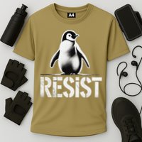 Resist Penguin Activism Penguins Protest Against Tariffs Performance Shirt