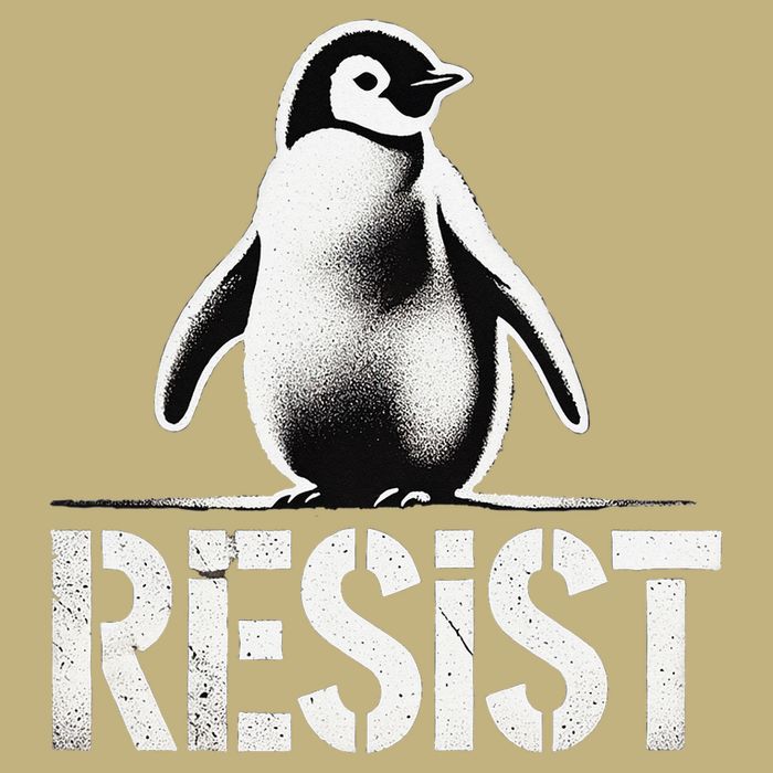 Resist Penguin Activism Penguins Protest Against Tariffs Performance Shirt