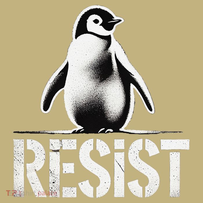 Resist Penguin Activism Penguins Protest Against Tariffs Magnet