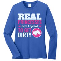 Real Princesses Aren't Afraid Get Dirty Monster Truck Gift Ladies Long Sleeve Shirt