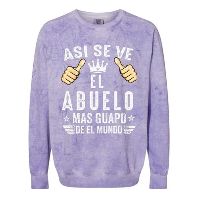 Regalos Para Abuelo Dia Del Padre Camiseta Guapo Abuelo Colorblast Crewneck Sweatshirt