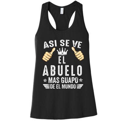 Regalos Para Abuelo Dia Del Padre Camiseta Guapo Abuelo Women's Racerback Tank