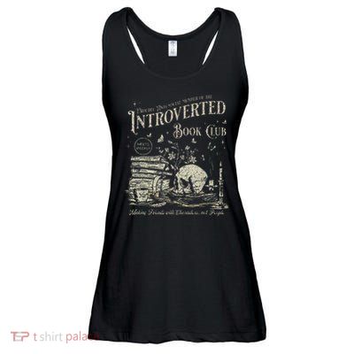 Retro Proud Anti Social Member Of Introverted Book Club Ladies Essential Flowy Tank