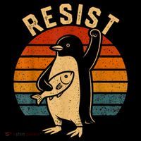 Resist Penguins Activism Graphic We Stand With Penguins  Drawstring Bag