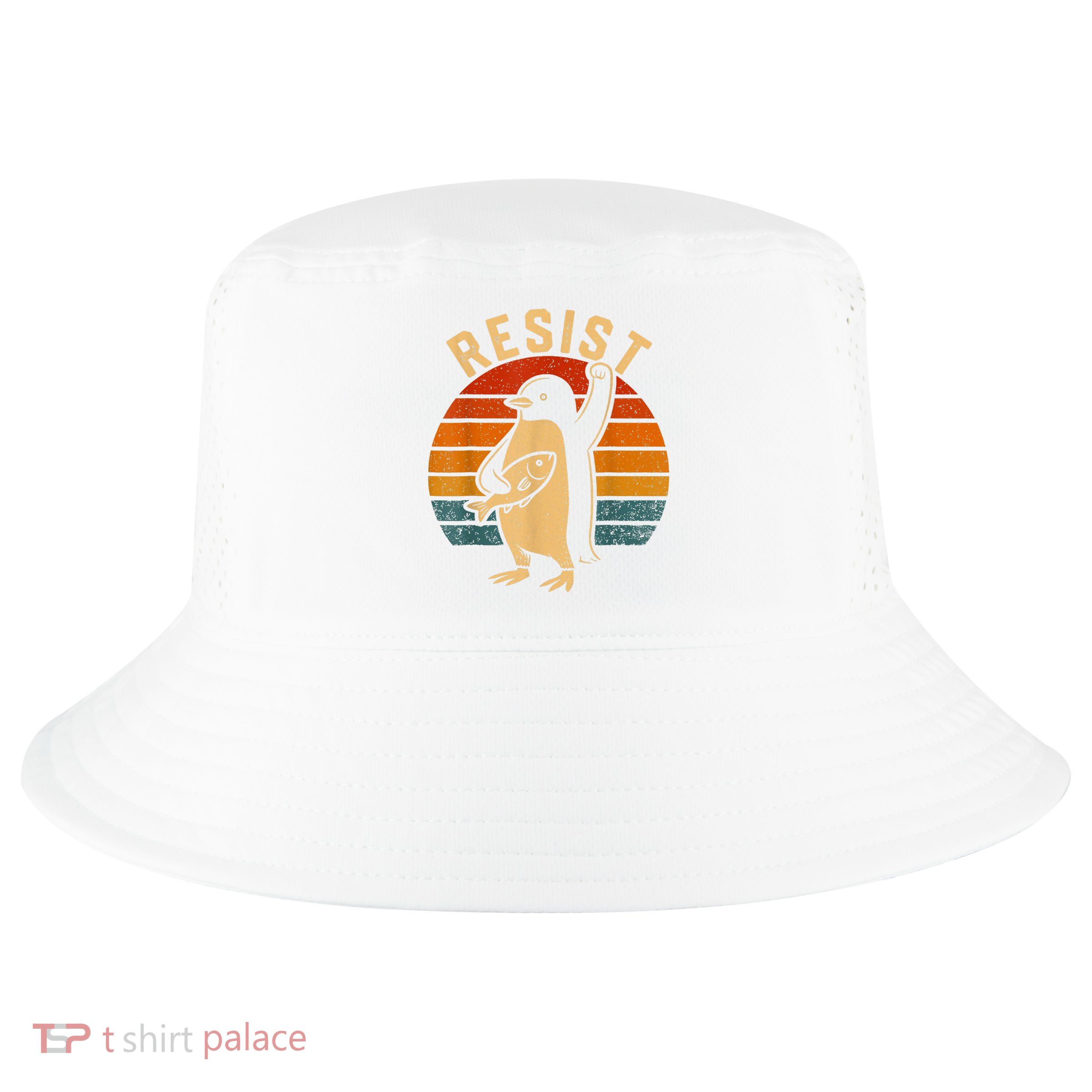 Resist Penguins Activism Graphic We Stand With Penguins  Cool Comfort Performance Bucket Hat