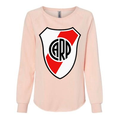 River Plate Argentina Coat Of Arms Womens California Wash Sweatshirt