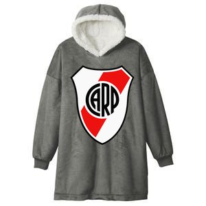 River Plate Argentina Coat Of Arms Hooded Wearable Blanket