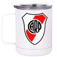 River Plate Argentina Coat Of Arms 12 oz Stainless Steel Tumbler Cup