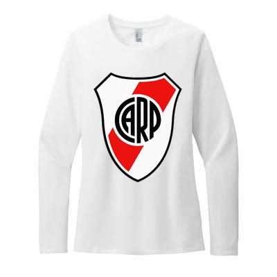 River Plate Argentina Coat Of Arms Womens CVC Long Sleeve Shirt