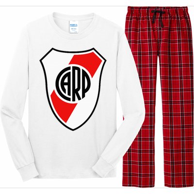 River Plate Argentina Coat Of Arms Long Sleeve Pajama Set