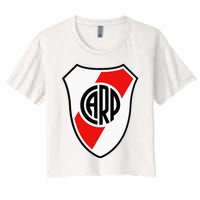 River Plate Argentina Coat Of Arms Women's Crop Top Tee