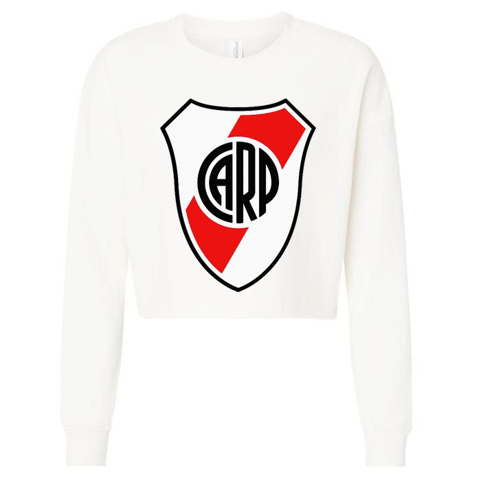 River Plate Argentina Coat Of Arms Cropped Pullover Crew