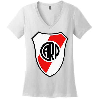 River Plate Argentina Coat Of Arms Women's V-Neck T-Shirt